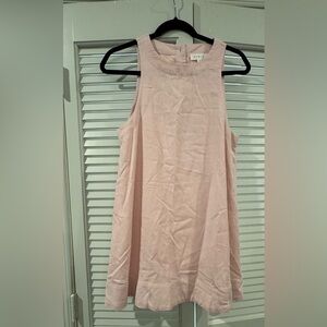 Blush Pink Sleeveless Mini Dress